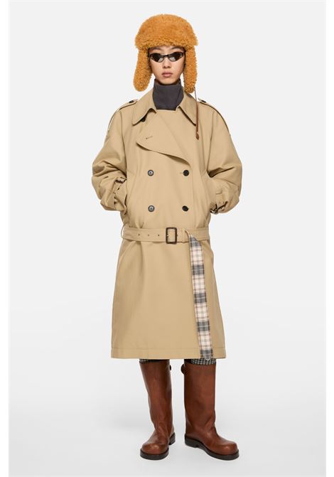 cappotto trench satin unisex beige ACNE STUDIOS | A90683AEK